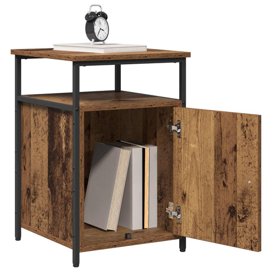 Bedside Cabinet with Drawer Old wood Engineered Wood