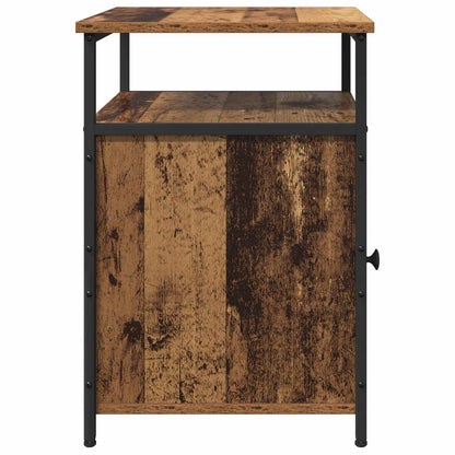 Bedside Cabinet with Drawer 2 pcs Old wood Engineered Wood