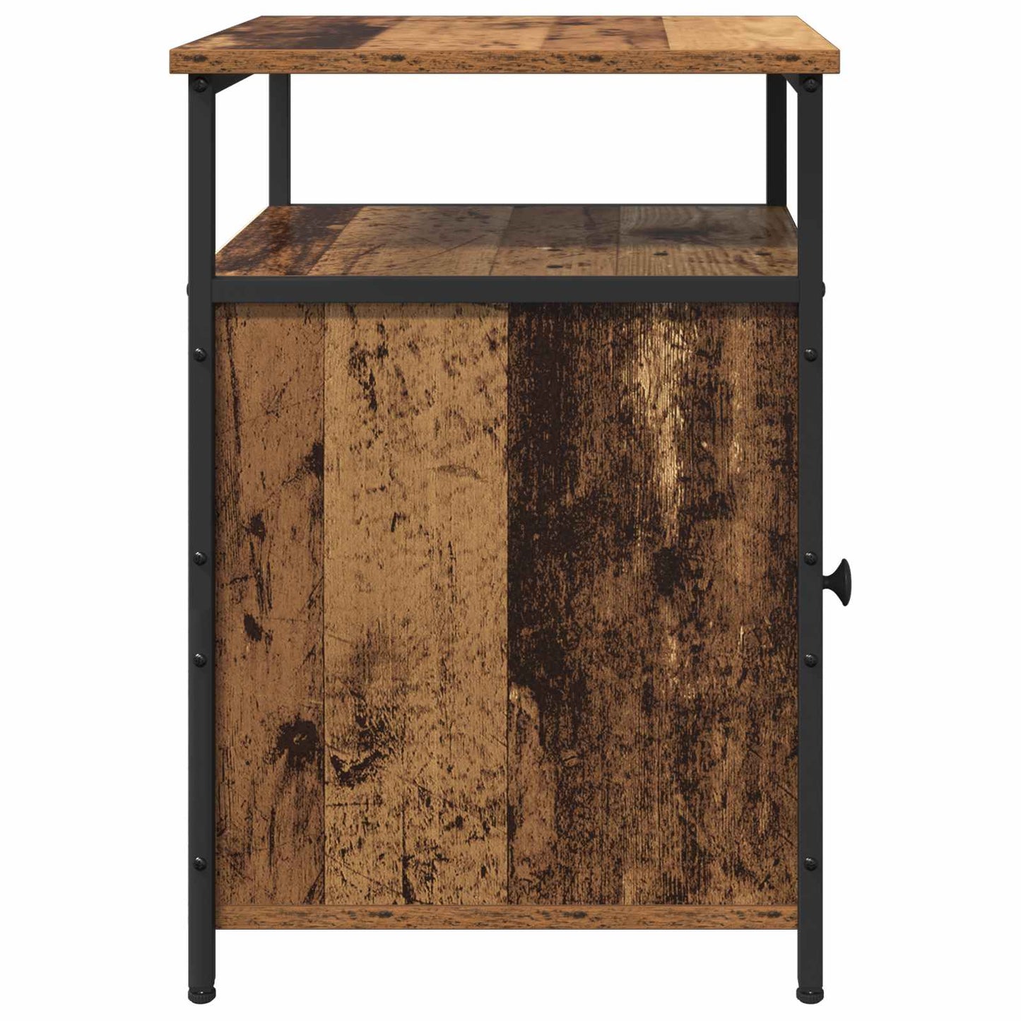 Bedside Cabinet with Drawer 2 pcs Old wood Engineered Wood