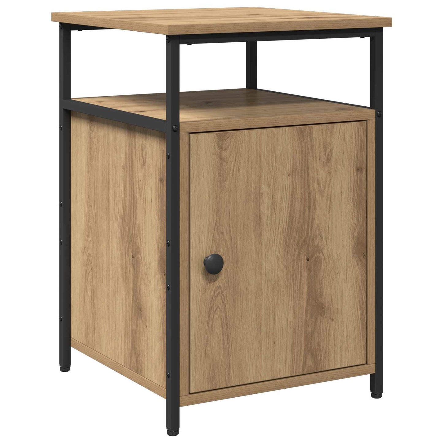 Bedside Cabinet with Drawer 2 pcs Artisan oak Engineered Wood