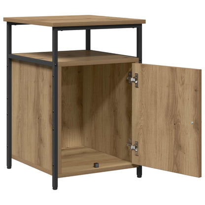 Bedside Cabinet with Drawer 2 pcs Artisan oak Engineered Wood