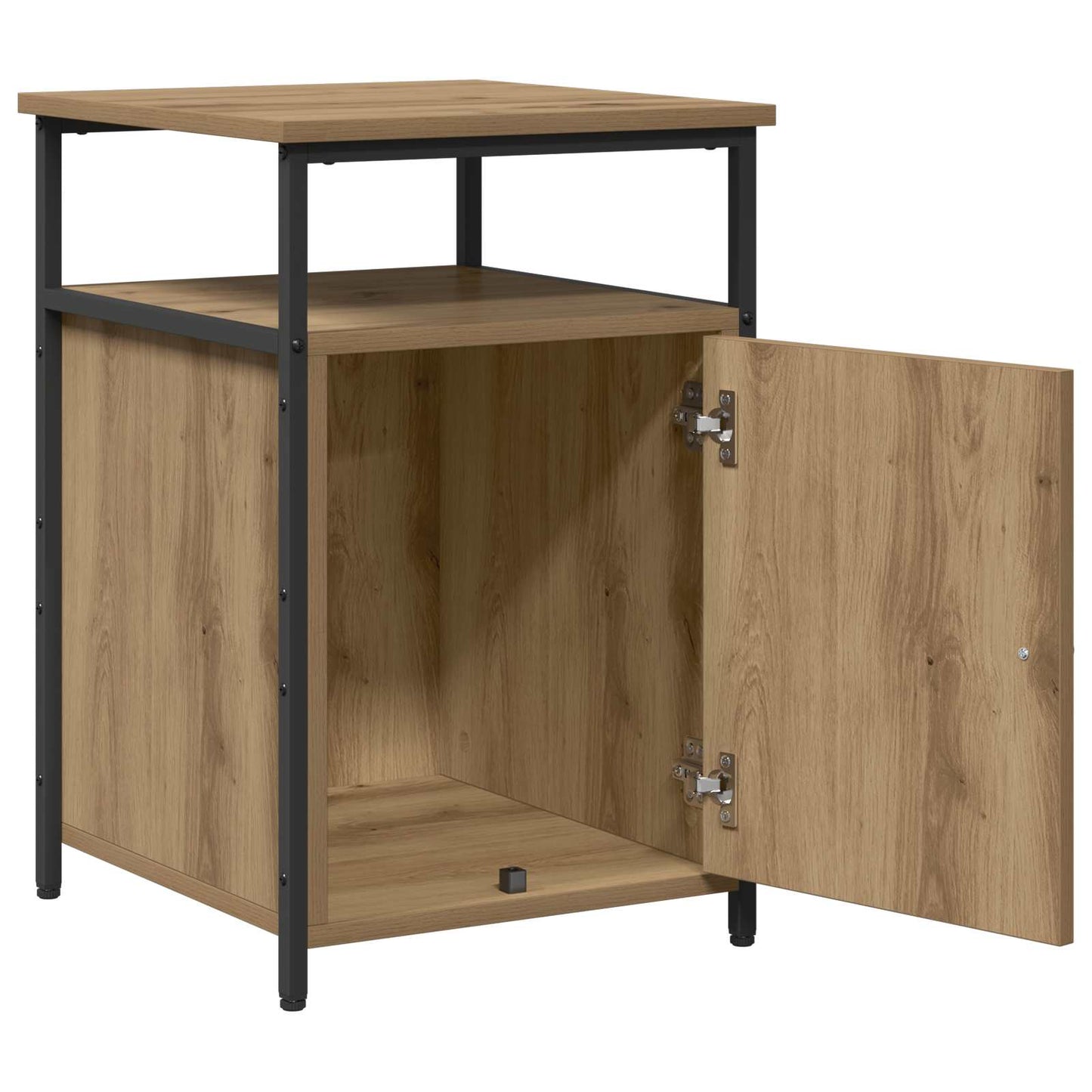 Bedside Cabinet with Drawer 2 pcs Artisan oak Engineered Wood