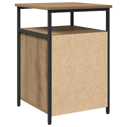 Bedside Cabinet with Drawer 2 pcs Artisan oak Engineered Wood
