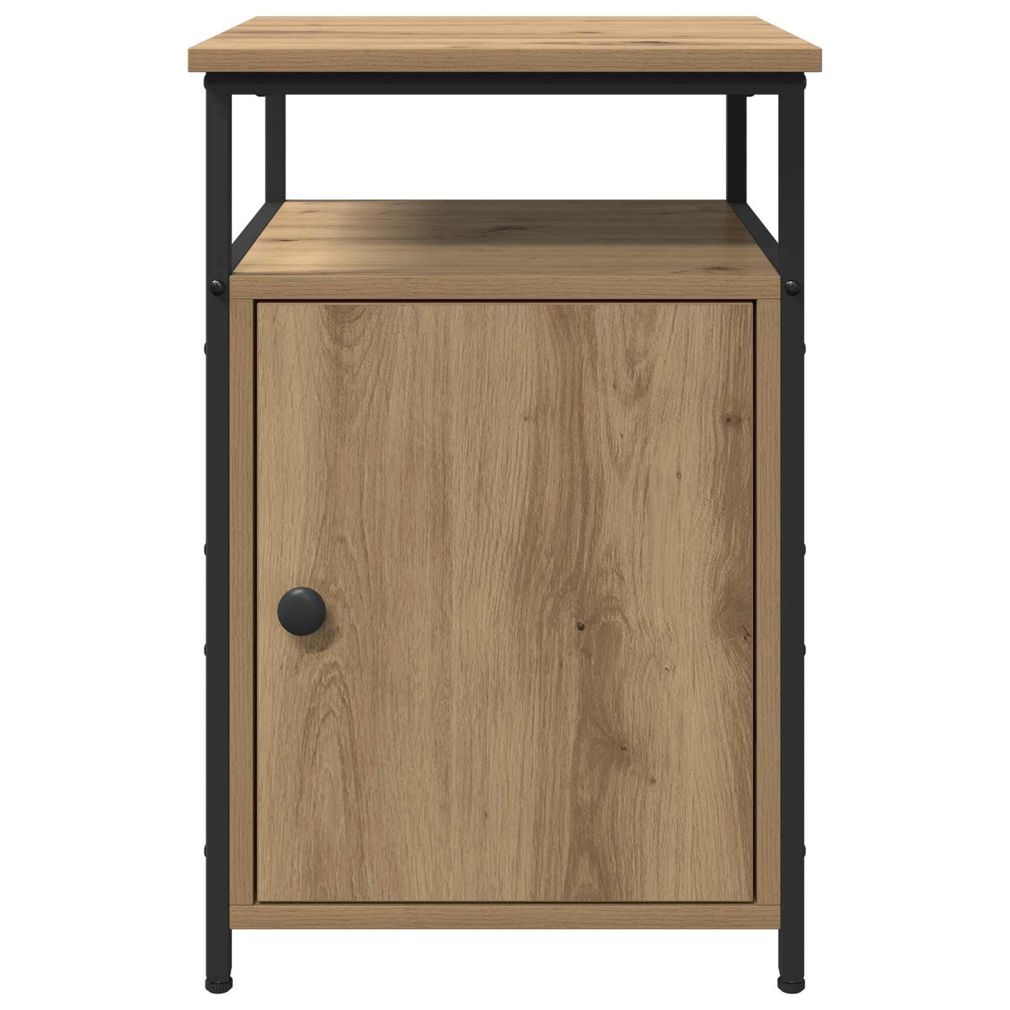 Bedside Cabinet with Drawer 2 pcs Artisan oak Engineered Wood