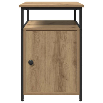 Bedside Cabinet with Drawer 2 pcs Artisan oak Engineered Wood