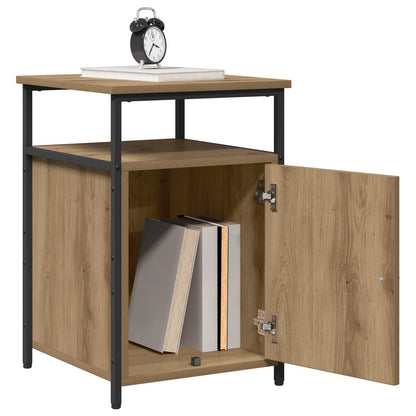 Bedside Cabinet with Drawer 2 pcs Artisan oak Engineered Wood