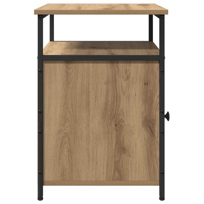Bedside Cabinet with Drawer 2 pcs Artisan oak Engineered Wood