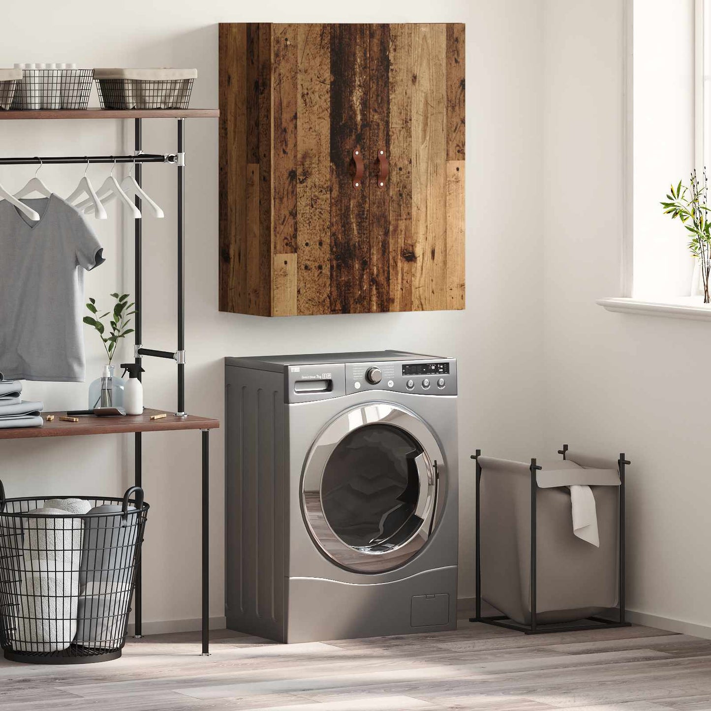 Wall Cabinet Old Wood 69.5 x 34 x 90 cm Engineered Wood