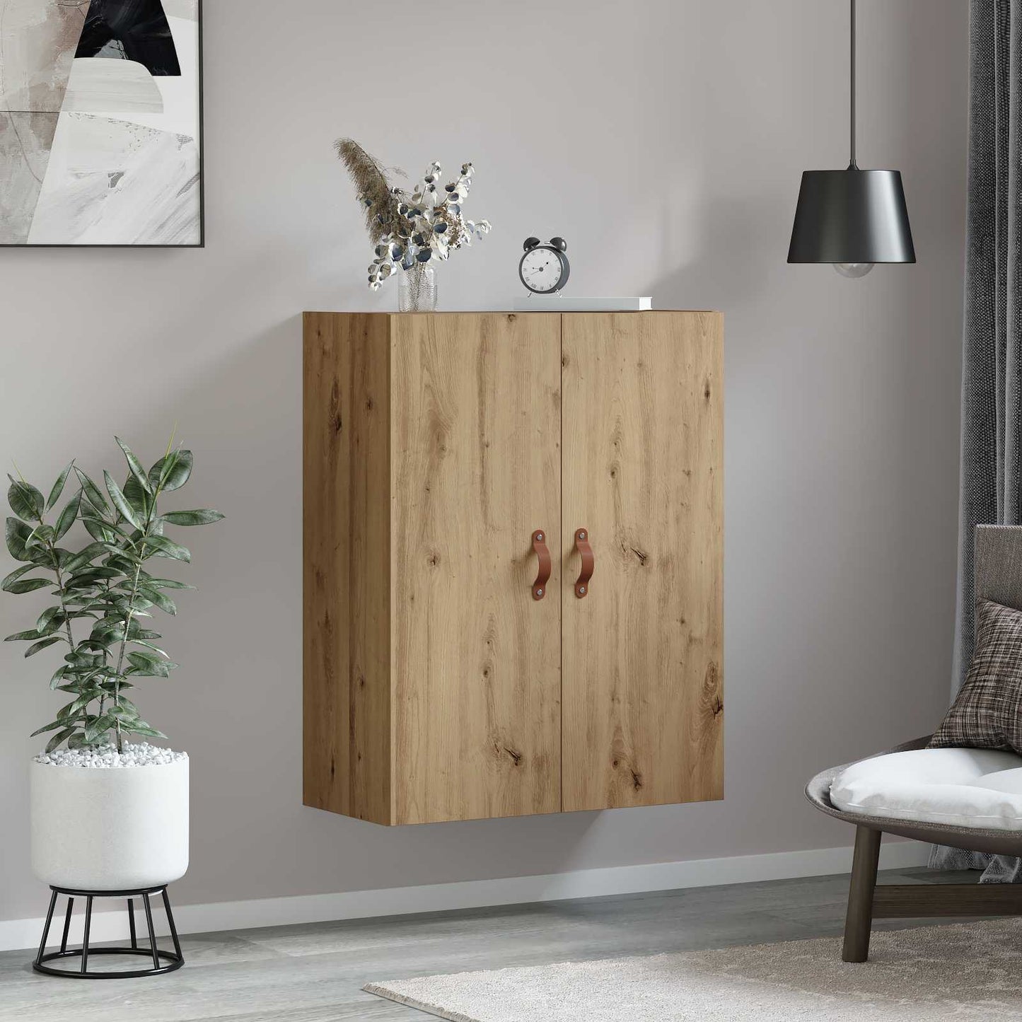 Wall Cabinet Artisan Oak 69.5 x 34 x 90 cm Engineered Wood