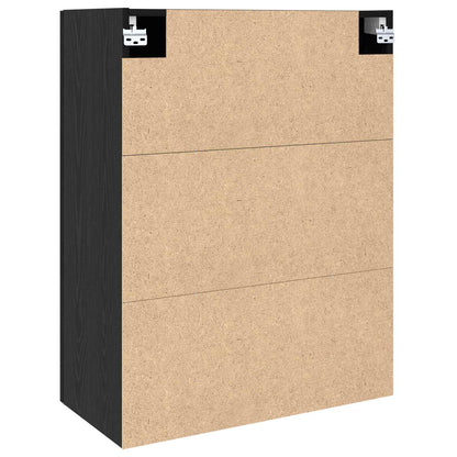 Wall Cabinet Black Oak 69.5 x 34 x 90 cm Engineered Wood