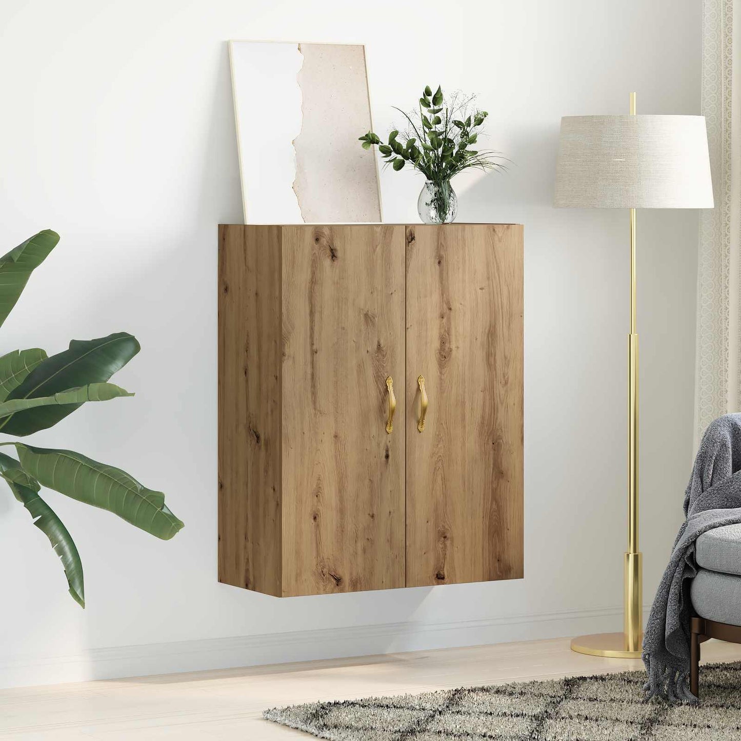 Wall Cabinet Artisan Oak 69.5 x 34 x 90 cm Engineered Wood