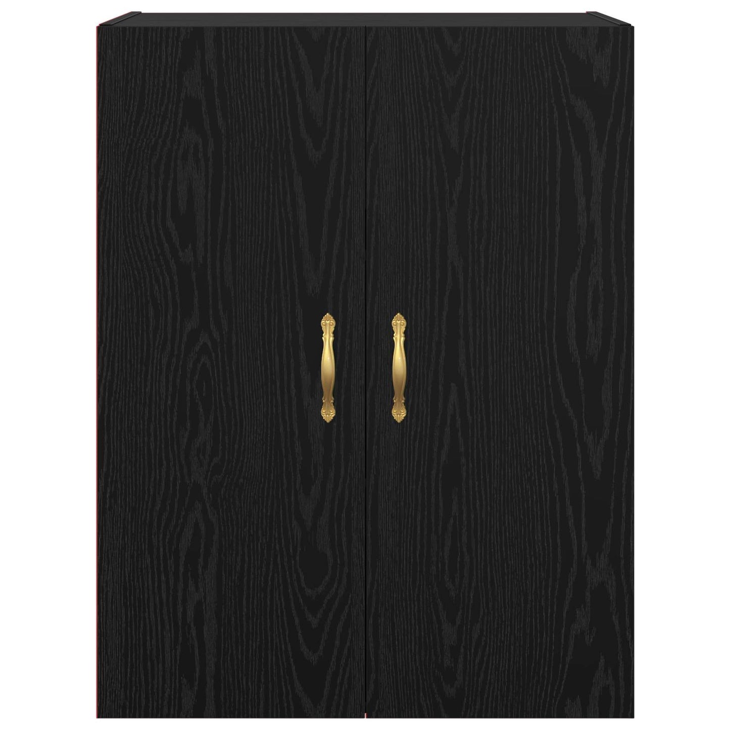 Wall Cabinet Black Oak 69.5 x 34 x 90 cm Engineered Wood