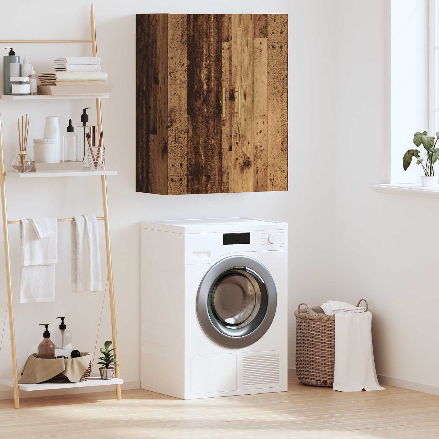 Wall Cabinet Old Wood 69.5 x 34 x 90 cm Engineered Wood