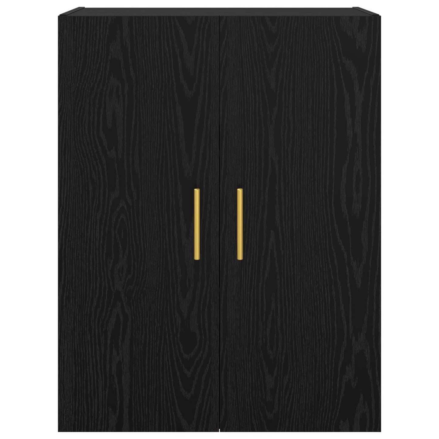 Wall Cabinet Black Oak 69.5 x 34 x 90 cm Engineered Wood