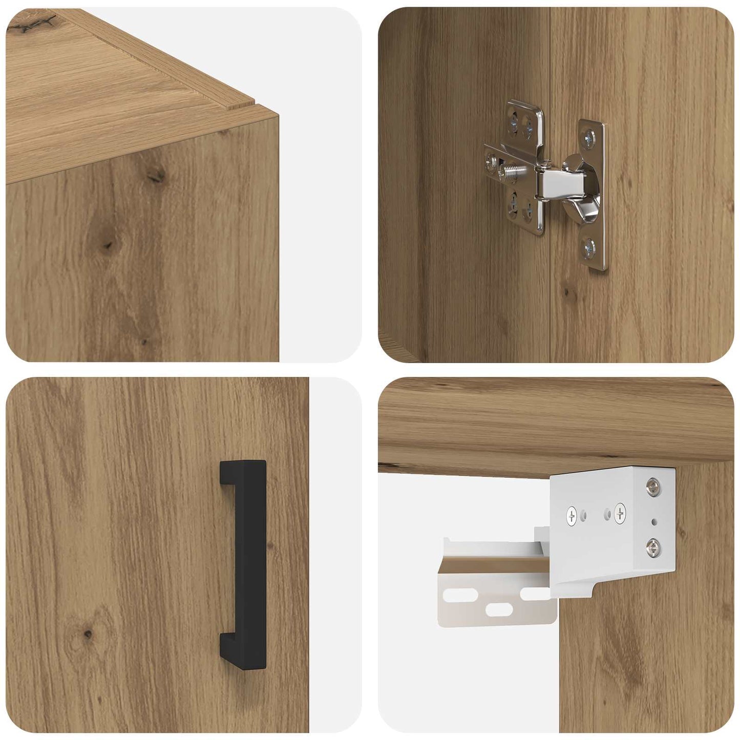 Wall Cabinet Artisan Oak 69.5 x 34 x 90 cm Engineered Wood