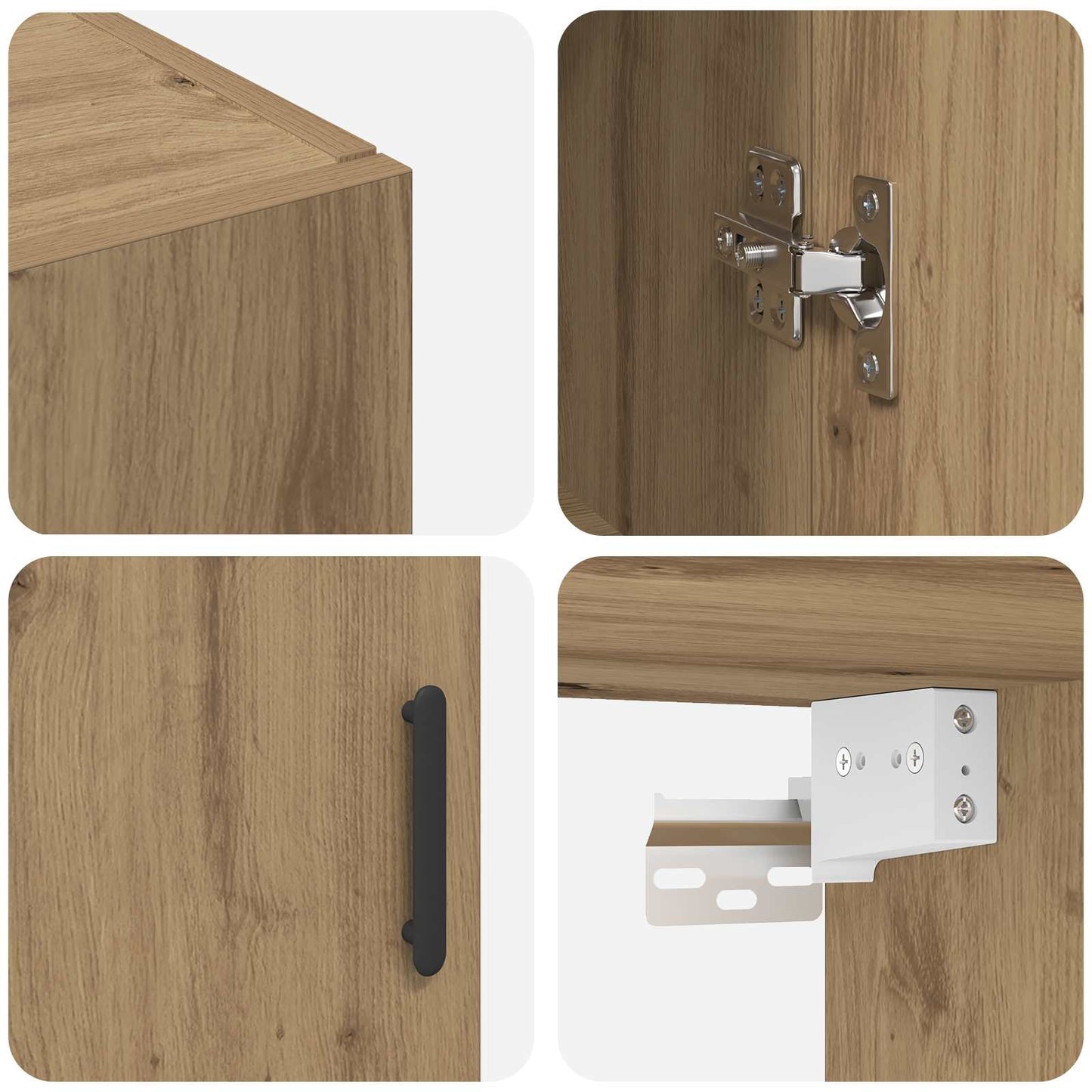 Wall Cabinet Artisan Oak 69.5 x 34 x 90 cm Engineered Wood