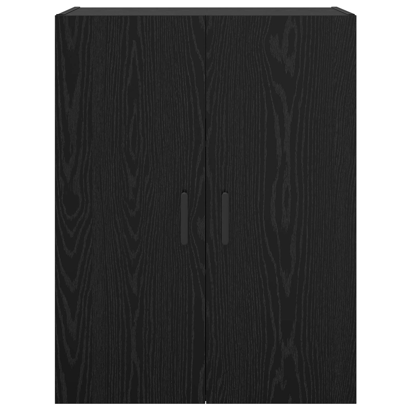 Wall Cabinet Black Oak 69.5 x 34 x 90 cm Engineered Wood