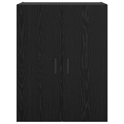 Wall Cabinet Black Oak 69.5 x 34 x 90 cm Engineered Wood