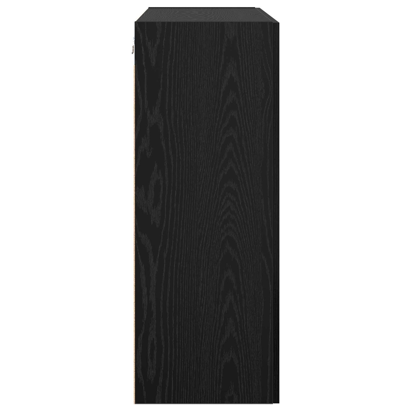 Wall Cabinet Black Oak 69.5 x 34 x 90 cm Engineered Wood
