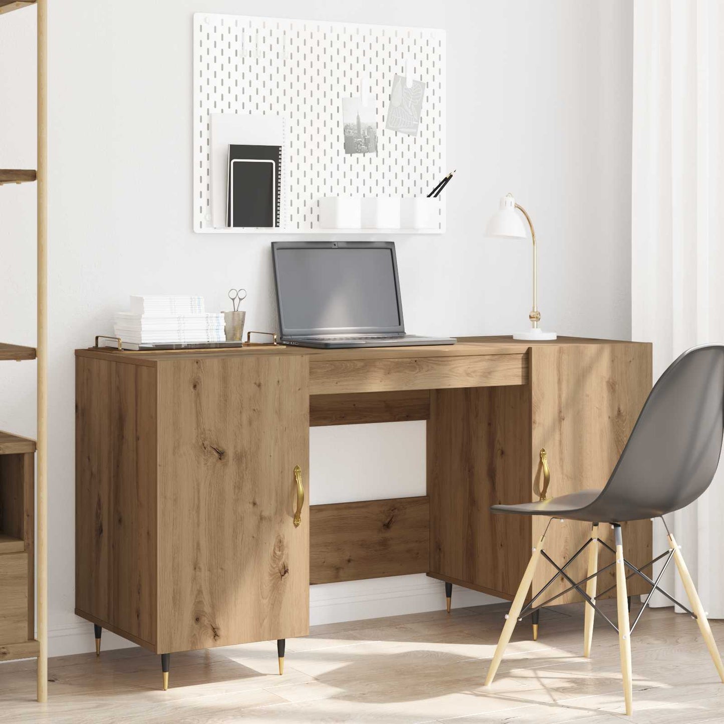 Desk Artisan oak Engineered wood 140 x 50 x 75 cm