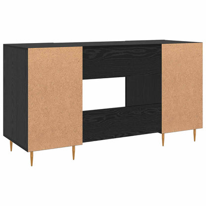 Desk Black oak Engineered wood 140 x 50 x 75 cm