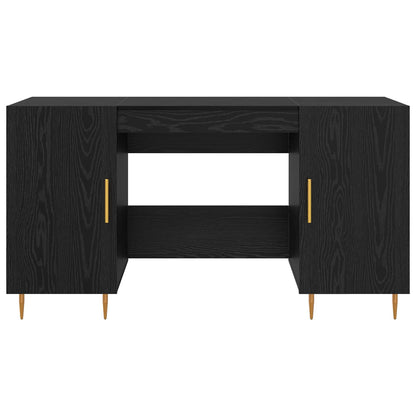 Desk Black oak Engineered wood 140 x 50 x 75 cm