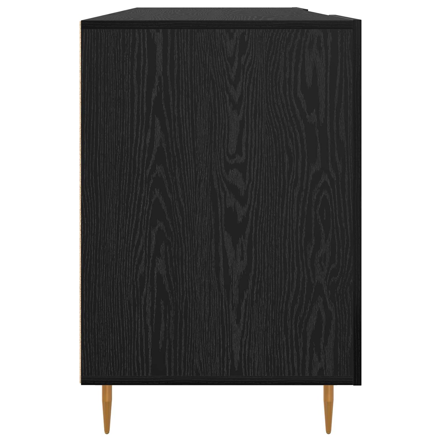 Desk Black oak Engineered wood 140 x 50 x 75 cm
