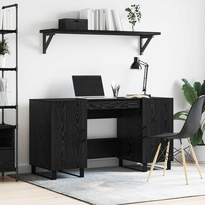 Desk Black oak Engineered wood 140 x 50 x 75 cm