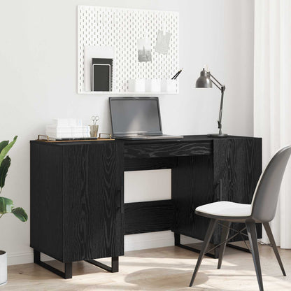 Desk Black oak Engineered wood 140 x 50 x 75 cm