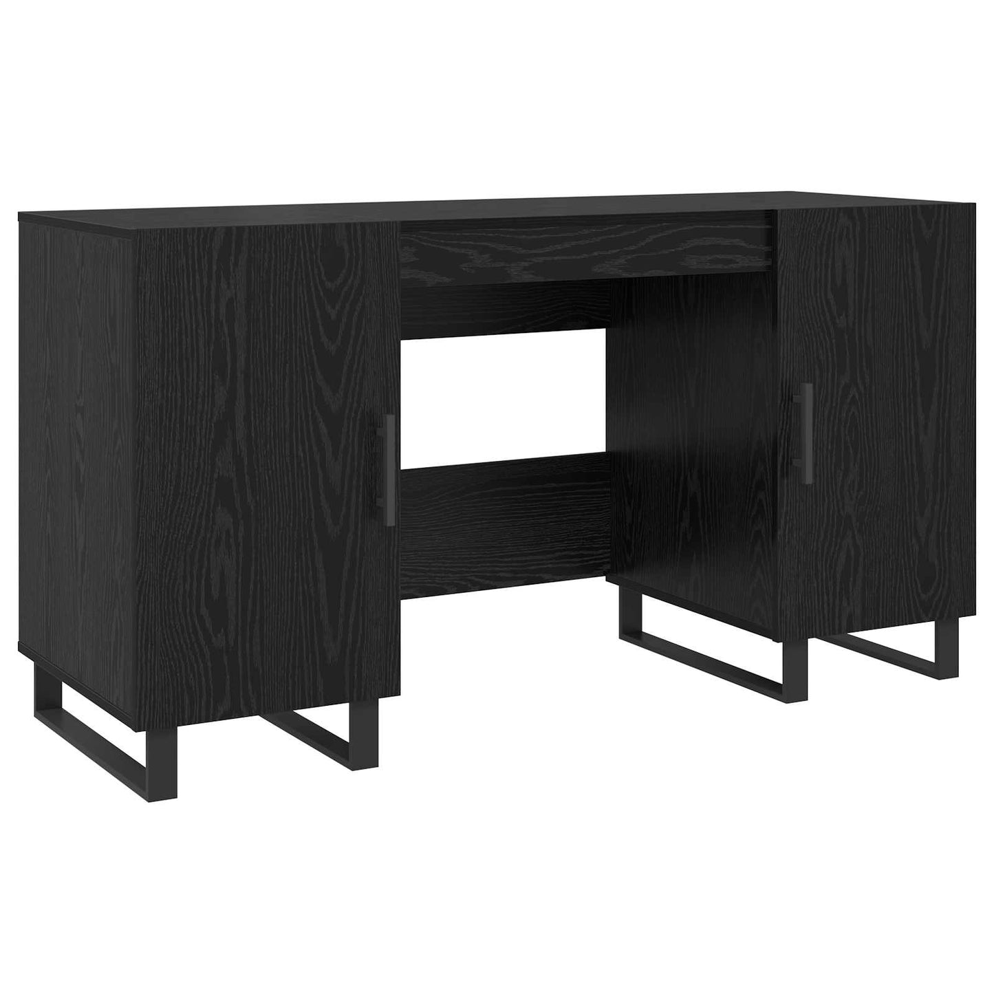 Desk Black oak Engineered wood 140 x 50 x 75 cm