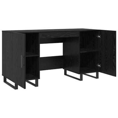 Desk Black oak Engineered wood 140 x 50 x 75 cm