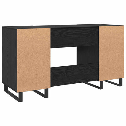 Desk Black oak Engineered wood 140 x 50 x 75 cm