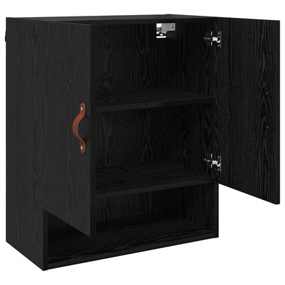 Wall Cabinet Black oak 60 x 31 x 70 cm Engineered wood