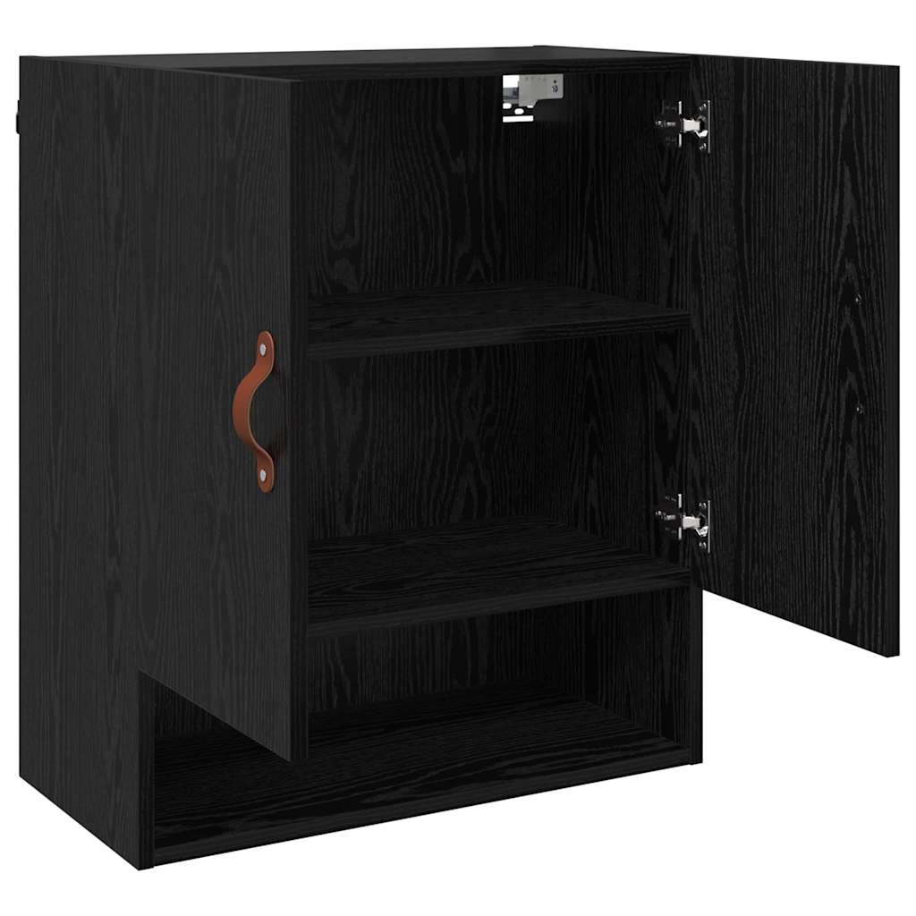 Wall Cabinet 60 x 31 x 70 cm Engineered Wood Black oak