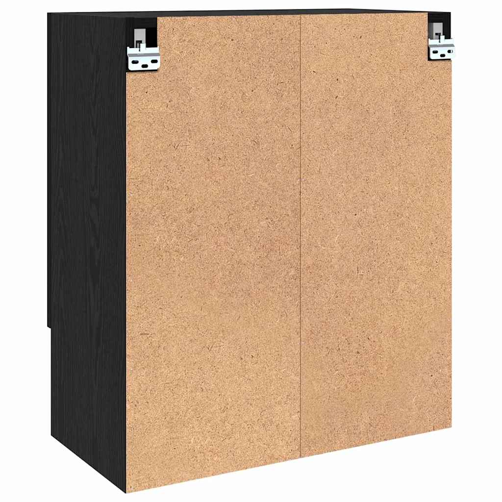 Wall Cabinet 60 x 31 x 70 cm Engineered Wood Black oak