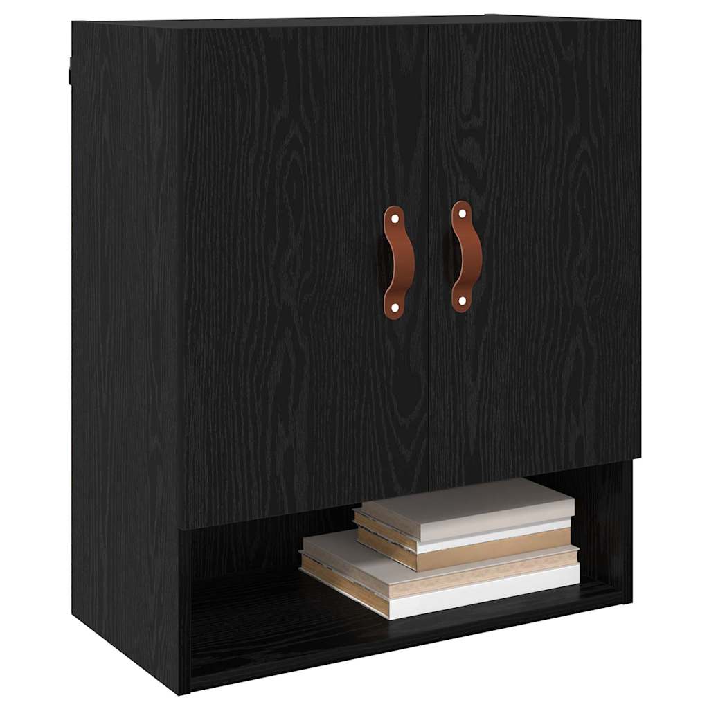 Wall Cabinet 60 x 31 x 70 cm Engineered Wood Black oak
