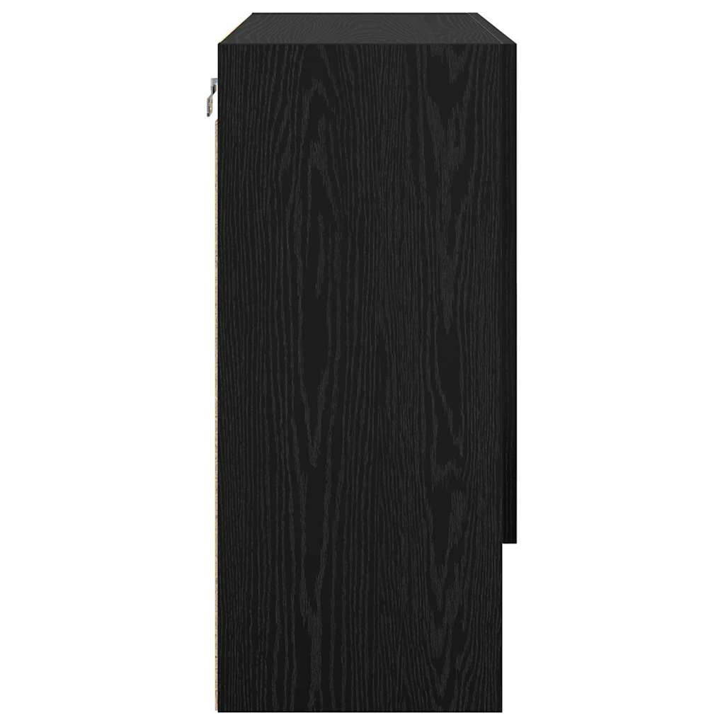 Wall Cabinet 60 x 31 x 70 cm Engineered Wood Black oak