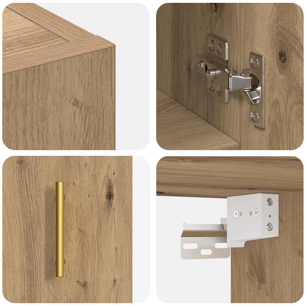 Wall Cabinet 60 x 31 x 70 cm Engineered Wood Artisan oak