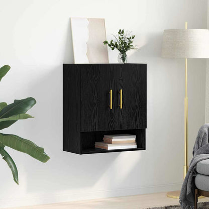 Wall Cabinet 60 x 31 x 70 cm Engineered Wood Black oak