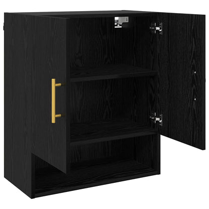 Wall Cabinet 60 x 31 x 70 cm Engineered Wood Black oak