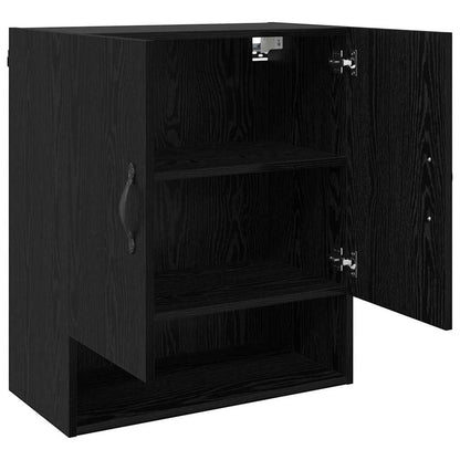 Wall-Mounted Cabinet 60 x 31 x 70 cm Engineered Wood Black Oak