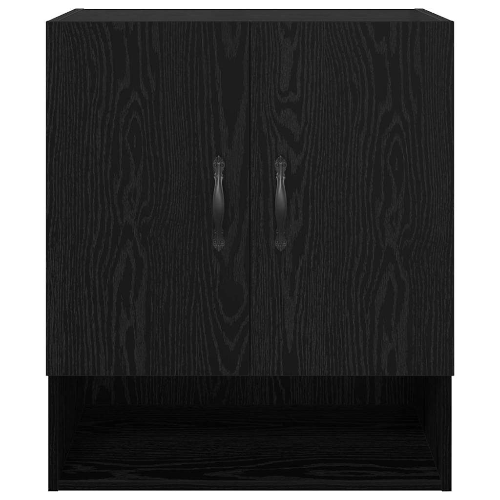 Wall-Mounted Cabinet 60 x 31 x 70 cm Engineered Wood Black Oak