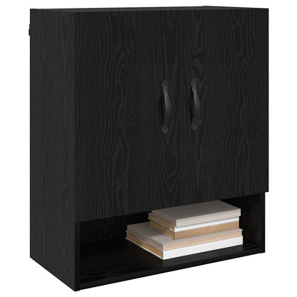 Wall-Mounted Cabinet 60 x 31 x 70 cm Engineered Wood Black Oak