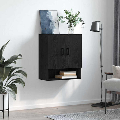 Wall Cabinet 60 x 31 x 70 cm Engineered Wood Black oak