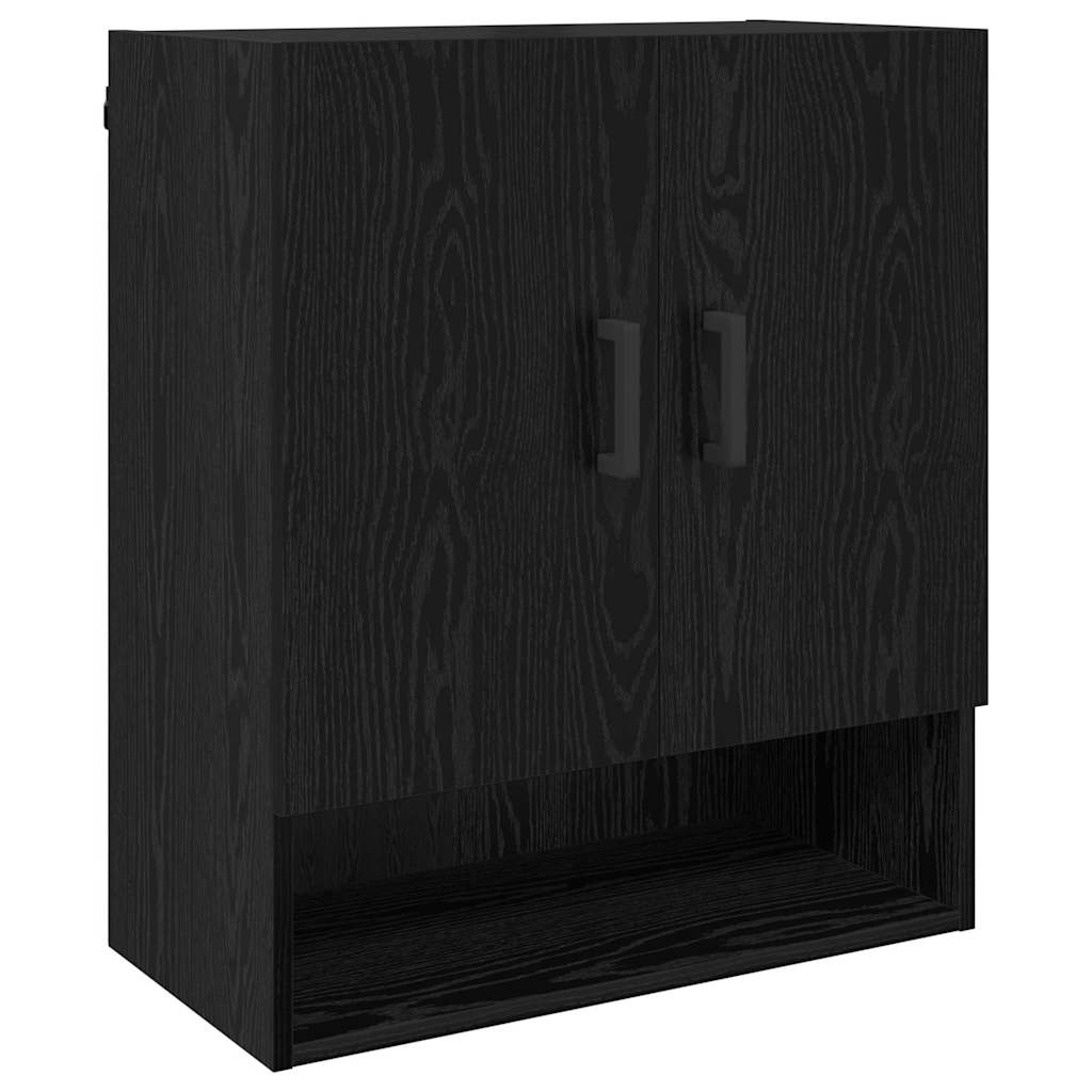 Wall Cabinet 60 x 31 x 70 cm Engineered Wood Black oak