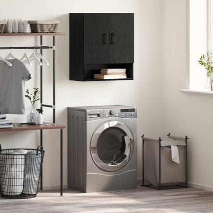 Wall-Mounted Cabinet 60 x 31 x 70 cm Engineered Wood Black Oak