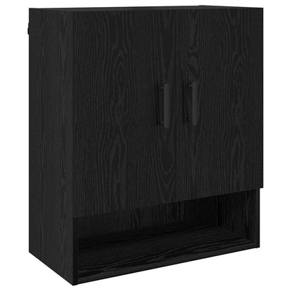 Wall-Mounted Cabinet 60 x 31 x 70 cm Engineered Wood Black Oak