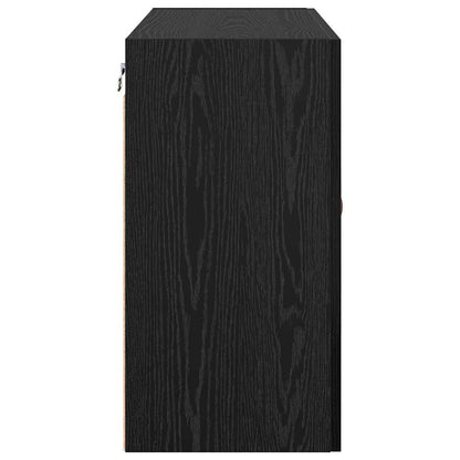 Wall Cabinet 60 x 31 x 60 cm Engineered Wood Black oak