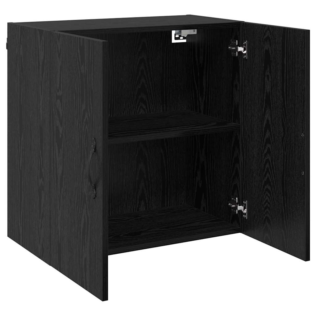 Wall-Mounted Cabinet 60 x 31 x 60 cm Engineered Wood Black Oak