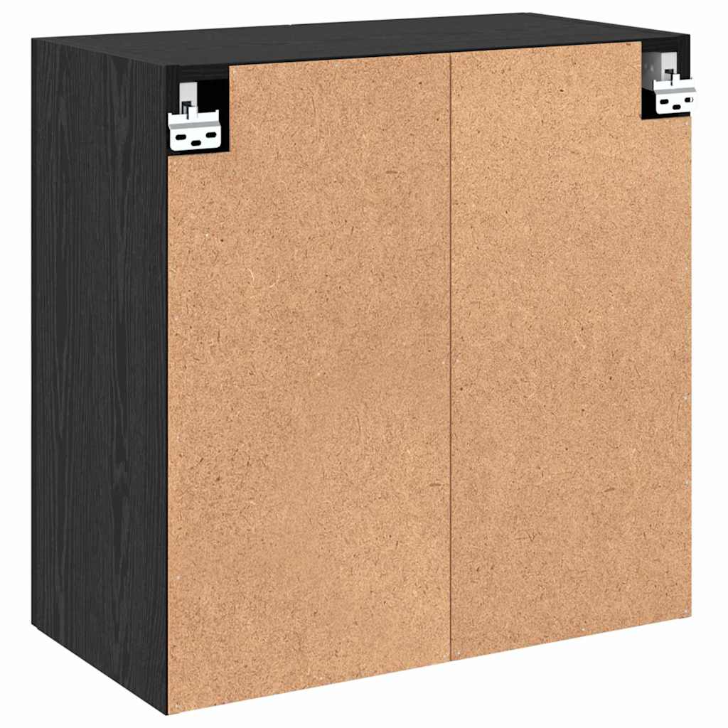 Wall-Mounted Cabinet 60 x 31 x 60 cm Engineered Wood Black Oak